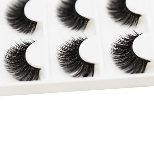 16 Pairs False Eyelashes Natural Wispy Fluffy Dramatic Volume Fake Lashes Extension Handmade Cruelty-free Eyelash (D057)