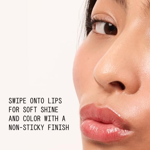 about-face Light Lock Lip Gloss Please Obey? Non-Sticky, High-Shine Lip Oil Gloss with Coconut Oil, Peppermint & Lavender ? Vegan, Cruelty-Free, Clean Beauty ? 0.21 oz (Iced Lavender)