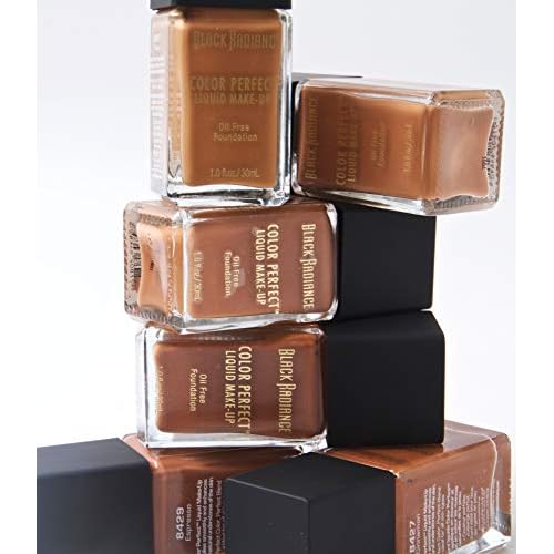 Black Radiance Color Perfect Liquid Full Coverage Foundation Makeup, Mocha Honey, 1 Ounce (Pack of 5)