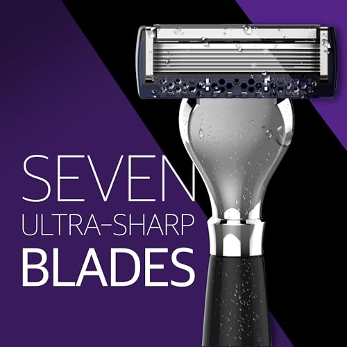 DORCO Pace Classic - Seven Blade Razor System with Pivoting Head and Premium Handle- 9 Pack (1 Handle + 9 Cartridges)