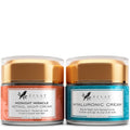 Eclat Skincare Retinol Night Cream + Hyaluronic Acid Cream Set - Retinol Moisturizer with Hyaluronic Acid + Ceramide & Vitamin B5 Hydrating Cream ? Anti Aging, Firming & Deep Moisture Duo 50 ml each
