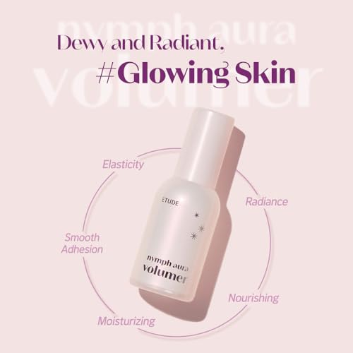 ETUDE Nymph Aura Volumer (0.81Fl Oz) | Face Primer, Korean makeup, Hydrating Radiant Cream, Restoring, Glow & Shiny Makeup Base, Smooth & Flawless Skin, Natural Finish, Kbeauty