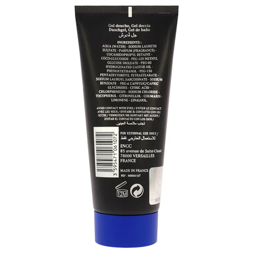Mercedes-Benz Man - Shower Gel Body Wash - Mens Body Wash - Pear, Cedar, Oakmoss Fragrances - Moisturizing Body Wash - Mens Body Soap - 3.4 oz