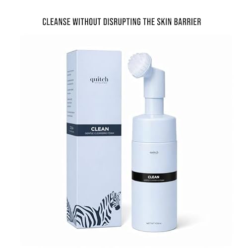 quitch Skin Science Foaming Face Wash Dermatologist-Developed Gentle Facial Cleanser for Sensitive Skin, pH-Balanced, Fragrance-Free, Korean Face Wash Skincare, Sulfate-Free
