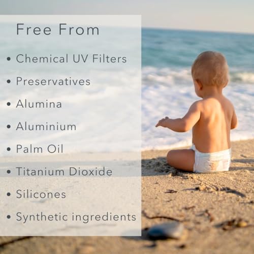 NEW - Baie Botanique Soleil B?b? Tube - Organic Non-Toxic Mineral Baby & Children Sunscreen SPF 50 - Sunflower & Jojoba - Unscented - Natural - Vegan - No White Cast - Reef Safe - UVA/UVB - 240g