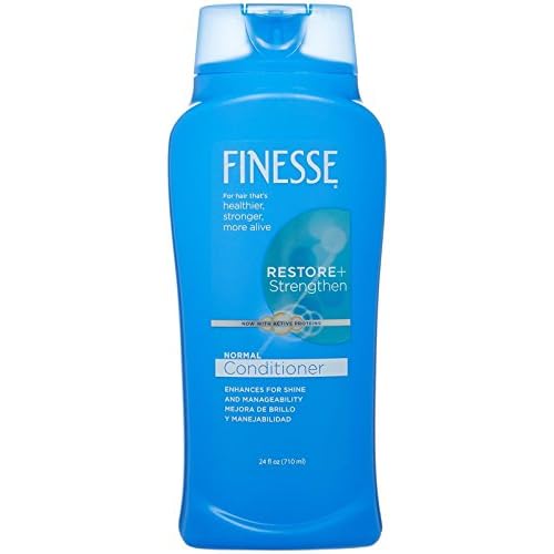 FINESSE Restore + Strengthen Normal Conditioner, 24 oz, Moisturize & Repair Dry or Damaged Hair for Soft, Healthy Looking Hair