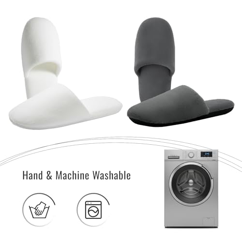 Spa Disposable Slippes Thickened Cotton Soft Foam Non-slip Reusable Washable Slippers for Hotel,Guest,Travel,Bride,Women and Men
