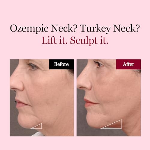 ROUND LAB Camellia Deep Collagen V Lifting Gel Mask 14ea | Double-chin Turkey Neck Instant Face Lifting Mask, Cooling and Depuffing Face Toning Belt, Firming Sagging Skin, Korean Skin Care, 10g/0.35oz
