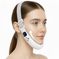 Electric Double Chin Device and V-Face Machine with 6 Modes and 12 Gear Adjustable Intensities - for Jawline Sculptor and Face Slimmer - White