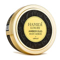 Hamidi Luxury Amber Oud Body Scrub For Women 250ML (8.4 OZ) Exfoliating Body Scrub For Soft And Smooth Skin, Made With Naturally Derived Ingredients For Gentle, Effective And Radiant Skin Care