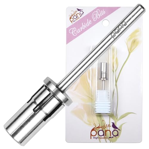 pana Loxo Silver Color Easy-Off Mandrel Bit 3/32Inch Shanks- For Nail Drill/File Made in USA