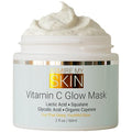 Vitamin C Mask for Face ? Brightening Face Masks Skin Care Contains Glycolic Acid and Lactic Acid + Squalane Oil ? Hydrating Beauty Face Mask for Glowing Youthful Skin and Smooth Even Skin Tone 2oz