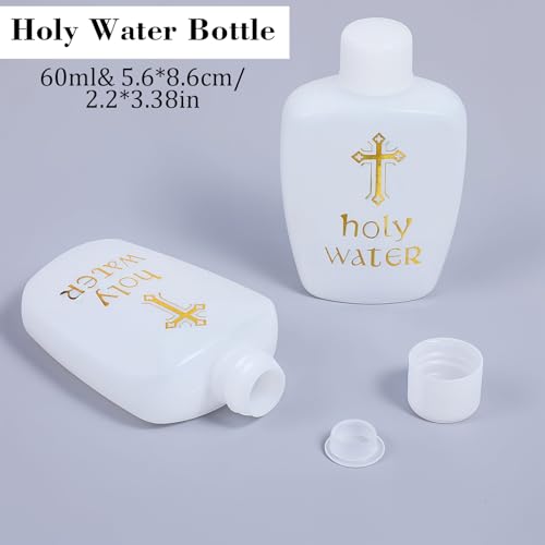 40Pcs Holys Waters Bottles Holy Water Empty Containers 60ml Holy Water Plastic Bottle
