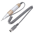 35000RPM Electric Nail Drill Pen, 5-Hole Connector Nail Drill Replacement Handle Handpiece, Manicure Pedicure Machine Polish Tool for Acrylic Nails, Low Noise Nail Art Tool for Salon and Home Use