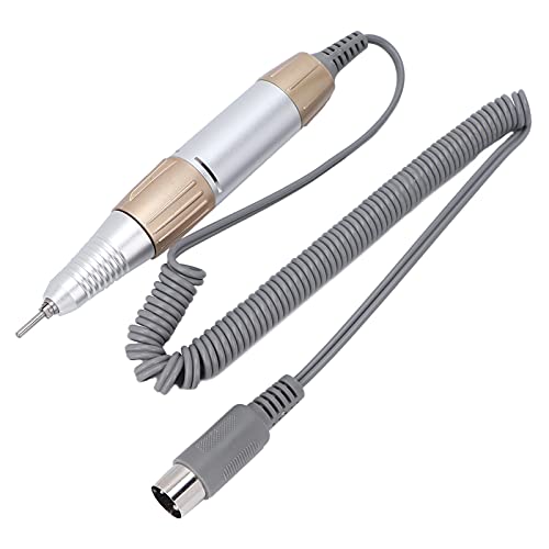35000RPM Electric Nail Drill Pen, 5-Hole Connector Nail Drill Replacement Handle Handpiece, Manicure Pedicure Machine Polish Tool for Acrylic Nails, Low Noise Nail Art Tool for Salon and Home Use