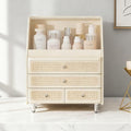 Large Cosmetic Storage Box Dustproof And Waterproof. Display Case with Drawers Countertop Vanity Organizer for Skincare, Lipsticks, Perfume ? Bathroom Cosmetic Storage Display Box (White)