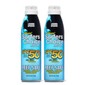 2-Pack H2Ocean Surfers Choice Tattoo Sunscreen SPF 50 UVA/UVB Sunscreen with Tattoo Protek Quick Dry Reef Safe Water Resistant