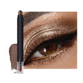 Shimmer Eyeshadow Stick ?Mocha Taupe Dual-Ended Creamy Pearl Eye Shadow Pencil with Built-In Smudger, Waterproof Long-Lasting High Pigment Eye Makeup for Smooth Glide 08#