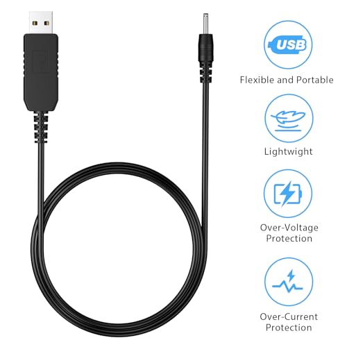 Amzpas USB Shaver Charger 2.3V Compatible with Braun Beard Trimmer Electric Razor