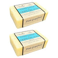 The Grecian Soap Company Clean Beauty Goat's Milk & Olive Oil Bar Soap in Pink Grapefruit - Pack of 2 6oz All-Natural Scented Bars for Women & Men, Organic Olive Oil & Goat Milk Soap, All Skin Types