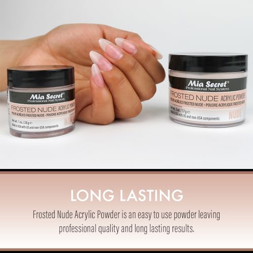 Mia Secret Frosted Nude Acrylic Powder MADE IN USA multiple sizes (1 oz.)