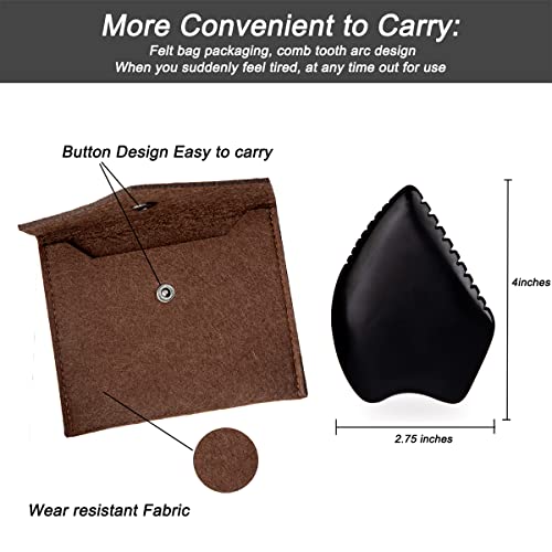 Gua Sha Facial Massage Tools, BianStone Traditional Face & Body Massage Tool, Lymphatic Drainage Face Sculpting Tool, The Newly Upgraded Unique Tooth Edge