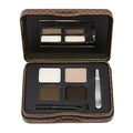 L.A. Girl Inspiring Brow Kit, Dark and Defined (Dark), Brow Wax 0.035 oz., Brow Powder 0.15 oz., Includes Tweezers and Dual Ended Brush with Spoolie