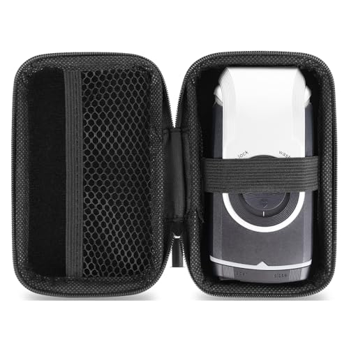Linkidea Travel Shaver Case, Protective Mini Electric Razor Storage Bag, Compatible with Braun M60, M90, Portable Shaver Holder (Black)