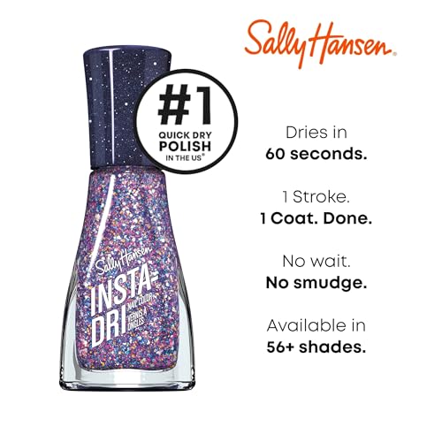 Sally Hansen Insta-Dri¢ç, Grape Shifter, Quick Dry, Long Lasting, Streak-Free Shine, Purple Nail Polish