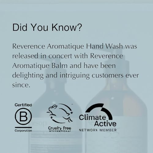 Aesop Reverence Aromatique Hand Wash Refill | Cleanse and Exfoliate the Hands | With Botanical Extracts And Finely Milled Pumice | 16.9 oz