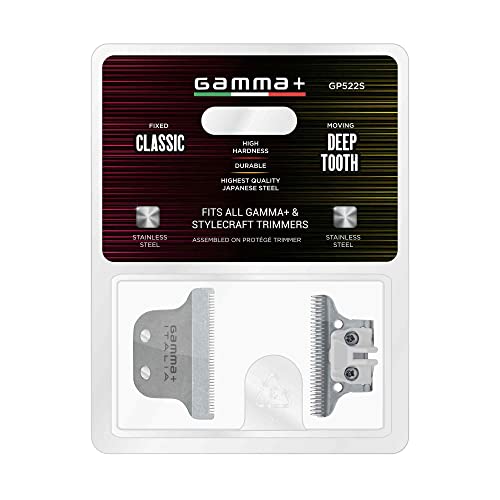 GAMMA+ Hair Trimmer Fixed Moving Blade Replacement Professional Grade