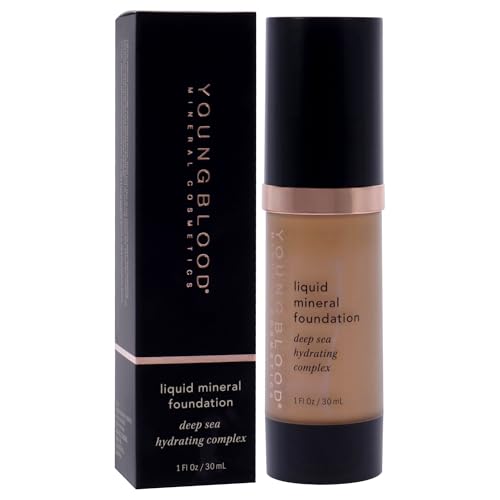 Liquid Mineral Foundation - Nutmeg by Youngblood for Women - 1 oz Foundation