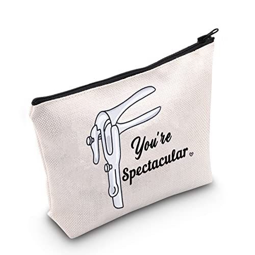 MNIGIU Midwife Survival Kit OBGYN Gift Doula Thank You Gift You're Spectacular Makeup Zipper Pouch Bag for Doctor Nurse (You're Spectacular)