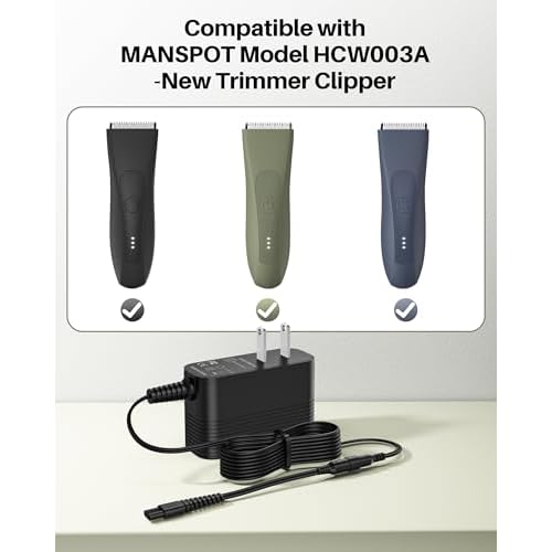 DC 5V Power Cord for MANSPOT Charger Cable for MANSPOT Trimmer Shaver Electric Clipper AC Adapter