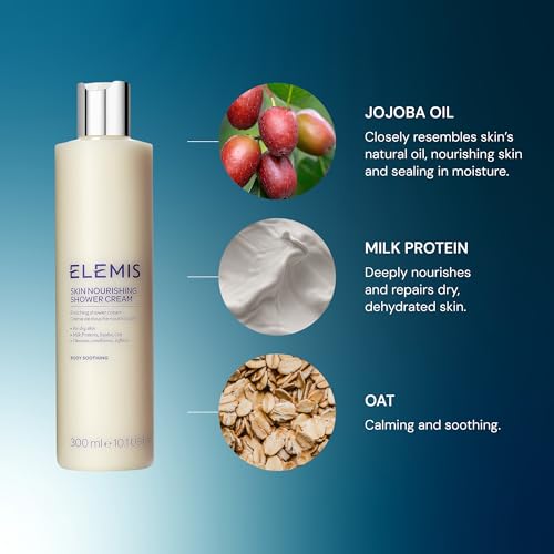 ELEMIS Skin Nourishing Shower Cream; Enriching Shower Cream, 10.1 Fl Oz