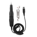 Yosoo Nail Drill Handpiece, 102L-2.35mm Electric Nail Drill Handle Handpiece Professional Electric File Remove Gel Polish Nail Drill Machine Part Replacement for Electric Nail Manicure Machine(Black)