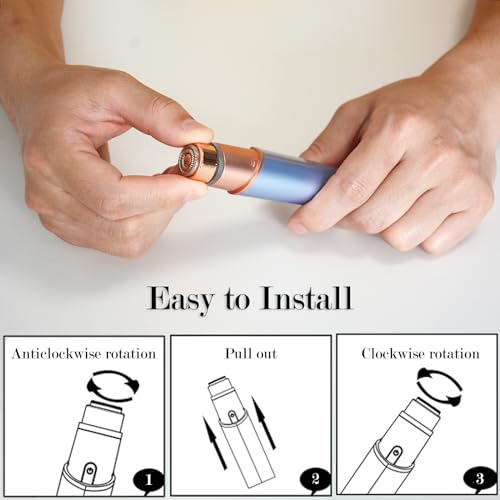 Generation 3 Replacement Heads for Finishing Touch Flawless Gen 3 Facial Hair Remover ? Double Halo Blades, 6 Pack