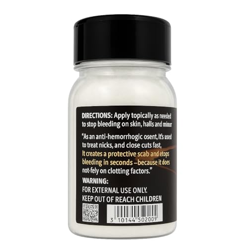 Natural Alum Powder for Skin, Piedra de Alumbre en Polvo, for Shaving Nicks, Razor Cuts, 4.9 oz,