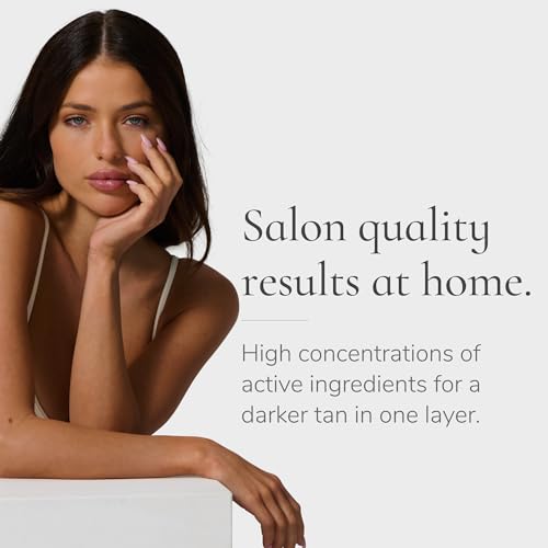 Loving Tan Deluxe Face Self Tanner, Dark - Streak Free, Natural, Professional Quality Sunless Tanning - 10+ Face Self Tanner Applications per Bottle, Cruelty Free, Naturally Derived DHA - 1.6 Fl Oz