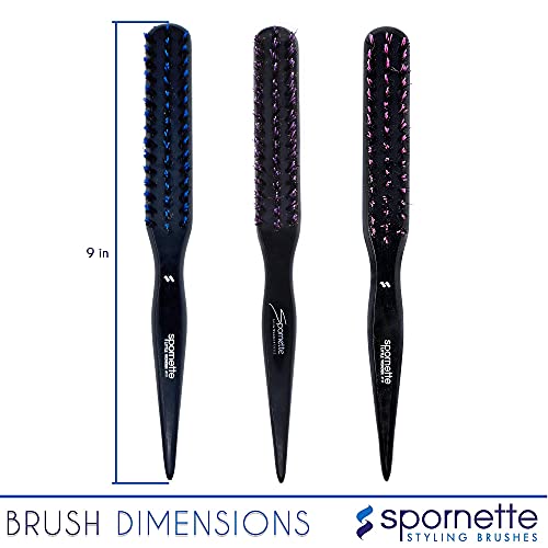 Spornette Little Wonder Boar Pink 111 Bundle with Hair Brush Cleaner