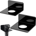 Linkidea 2 Pcs Shower Razor Holder, Electric Shaver Storage Compatible with Philips Norelco 9, 7, 5 Series, Men's Bathroom Wall Mount Organizer, Shaving Accessories Holder (Black)
