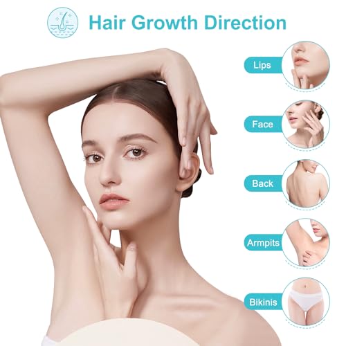 Facial Hair Removal for Women - Electric Painless Hair Removal Tool for Face, Lip & Chin, USB Rechargeable