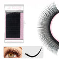 Matte Mink Flat Eyelash Extension 0.25 D Curl 8-15 mm Mixed Tray Ellipse Eyelashes False Mink Individual Eyelash Extension Professional Salon Used
