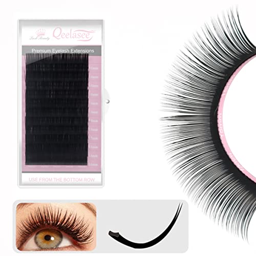 Matte Mink Flat Eyelash Extension 0.25 D Curl 8-15 mm Mixed Tray Ellipse Eyelashes False Mink Individual Eyelash Extension Professional Salon Used