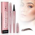 New Four-Tip Microblading Eyebrow Pen - Waterproof Long-Lasting Smudge-Proof, Natural Looking Fine Stroke, Perfect for Women's Perfect Brows and Defined Eye Eyebrow Makeup