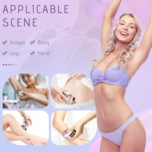 Electric Razors for Women Legs: 5-in-1 Rechargeable Electric Shavers for Body - Waterproof Wet Dry Hair Remover for Lady Face Underarms Public (Lightpink)