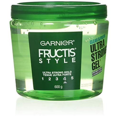 Garnier Fructis Style Ultra Strong Hold Gel, Clean and Fresh, No. 4, 21.2 Ounce