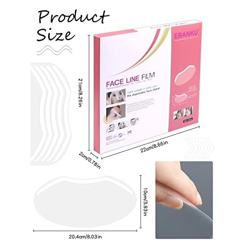 EBANKU 200 PCS Microblading Permanent Makeup Shower Face Shields Visors, Disposable Face Shields Masks for Hairspray Salon Supplies and Eyelash Extensions Eye Eyelid Surgery Aftercare