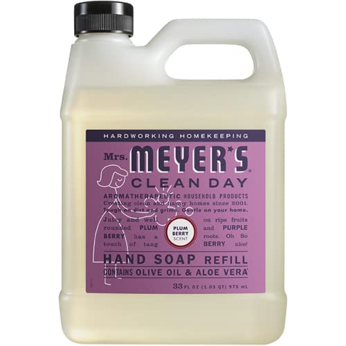 Mrs. MEYER'S CLEAN DAY Plum Berry Liquid Hand Soap Refill Scent 33 fl oz. (Pack of 2)