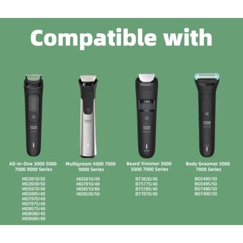 USB Charger for Philips Norelco All-in-One 3000 5000 7000 9000, Multigroom, Beard Trimmer & Body Groomer Series, Compatible with MG3919 MG3939 MG5970 MG7970 BG5495 BG7480 BT5785